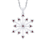14K White Gold~Ruby, 10K White Gold~Ruby, Sterling Silver~Ruby