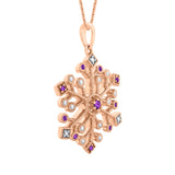 14K Rose Gold~Amethyst, 10K Rose Gold~Amethyst