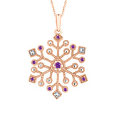 14K Rose Gold~Amethyst, 10K Rose Gold~Amethyst