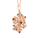 14K Rose Gold~Blue Sapphire, 10K Rose Gold~Blue Sapphire