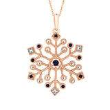 14K Rose Gold~Blue Sapphire, 10K Rose Gold~Blue Sapphire