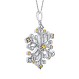 14K White Gold~Citrine, 10K White Gold~Citrine,Sterling Silver~Citrine