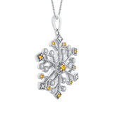14K White Gold~Citrine, 10K White Gold~Citrine,Sterling Silver~Citrine
