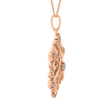 14K Rose Gold~Blue-Topaz, 10K Rose Gold~Blue-Topaz