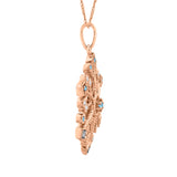 14K Rose Gold~Blue-Topaz, 10K Rose Gold~Blue-Topaz
