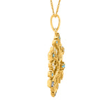 14K Yellow Gold~Blue-Topaz, 10K Yellow Gold~Blue-Topaz