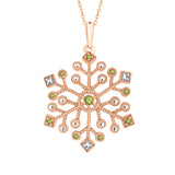 14K Rose Gold~Peridot, 10K Rose Gold~Peridot
