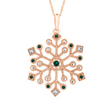 14K Rose Gold~Emerald, 10K Rose Gold~Emerald