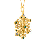 14K Yellow Gold~Emerald, 10K Yellow Gold~Emerald