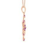 14K Rose Gold~Amethyst, 10K Rose Gold~Amethyst