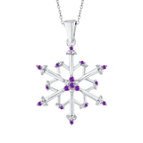 14K White Gold~Amethyst, 10K White Gold~Amethyst, Sterling Silver~Amethyst