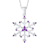 14K White Gold~Amethyst, 10K White Gold~Amethyst, Sterling Silver~Amethyst