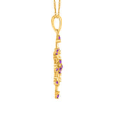 14K Yellow Gold~Amethyst, 10K Yellow Gold~Amethyst
