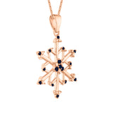 14K Rose Gold~Blue Sapphire, 10K Rose Gold~Blue Sapphire