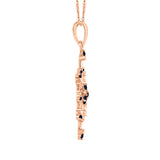 14K Rose Gold~Blue Sapphire, 10K Rose Gold~Blue Sapphire