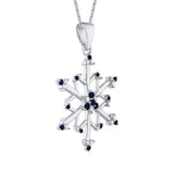 14K White Gold~Blue Sapphire, 10K White Gold~Blue Sapphire,Sterling Silver~Blue Sapphire
