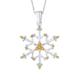 14K White Gold~Citrine, 10K White Gold~Citrine, Sterling Silver~Citrine