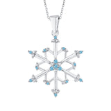 14K White Gold~Blue Topaz, 10K White Gold~Blue Topaz, Sterling Silver~Blue Topaz