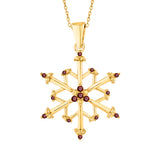 14K Yellow Gold~Garnet, 10K Yellow Gold~Garnet