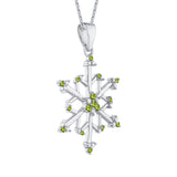 14K White Gold~Peridot, 10K White Gold~Peridot,Sterling Silver~Peridot
