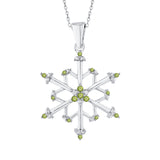 14K White Gold~Peridot, 10K White Gold~Peridot, Sterling Silver~Peridot