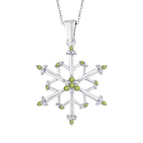 14K White Gold~Peridot, 10K White Gold~Peridot, Sterling Silver~Peridot