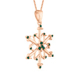 14K Rose Gold~Emerald, 10K Rose Gold~Emerald