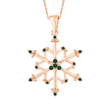 14K Rose Gold~Emerald, 10K Rose Gold~Emerald
