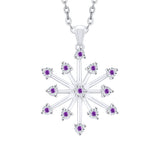 14K White Gold~Amethyst, 10K White Gold~Amethyst, Sterling Silver~Amethyst