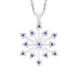 14K White Gold~Amethyst, 10K White Gold~Amethyst, Sterling Silver~Amethyst