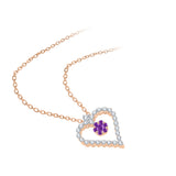 14K Rose Gold~Amethyst, 10K Rose Gold~Amethyst