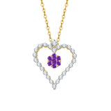 14K Yellow Gold~Amethyst, 10K Yellow Gold~Amethyst