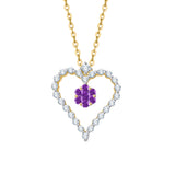 14K Yellow Gold~Amethyst, 10K Yellow Gold~Amethyst