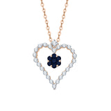 14K Rose Gold~Blue Sapphire, 10K Rose Gold~Blue Sapphire