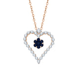 14K Rose Gold~Blue Sapphire, 10K Rose Gold~Blue Sapphire