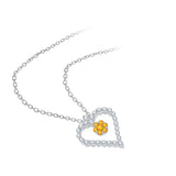 14K White Gold~Citrine, 10K White Gold~Citrine,Sterling Silver~Citrine