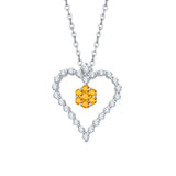 14K White Gold~Citrine, 10K White Gold~Citrine,Sterling Silver~Citrine