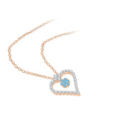 14K Rose Gold~Blue-Topaz, 10K Rose Gold~Blue-Topaz