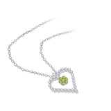 14K White Gold~Peridot, 10K White Gold~Peridot,Sterling Silver~Peridot
