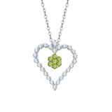 14K White Gold~Peridot, 10K White Gold~Peridot,Sterling Silver~Peridot