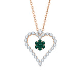 14K Rose Gold~Emerald, 10K Rose Gold~Emerald