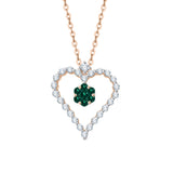 14K Rose Gold~Emerald, 10K Rose Gold~Emerald