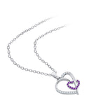 14K White Gold~Amethyst, 10K White Gold~Amethyst,Sterling Silver~Amethyst