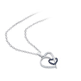 14K White Gold~Blue Sapphire, 10K White Gold~Blue Sapphire,Sterling Silver~Blue Sapphire