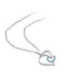 14K White Gold~Blue-Topaz, 10K White Gold~Blue-Topaz,Sterling Silver~Blue-Topaz