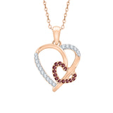 14K Rose Gold~Garnet, 10K Rose Gold~Garnet