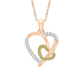 14K Rose Gold~Peridot, 10K Rose Gold~Peridot