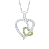 14K White Gold~Peridot, 10K White Gold~Peridot,Sterling Silver~Peridot