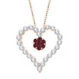 14K Rose Gold~Ruby, 10K Rose Gold~Ruby