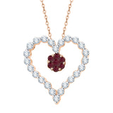 14K Rose Gold~Ruby, 10K Rose Gold~Ruby